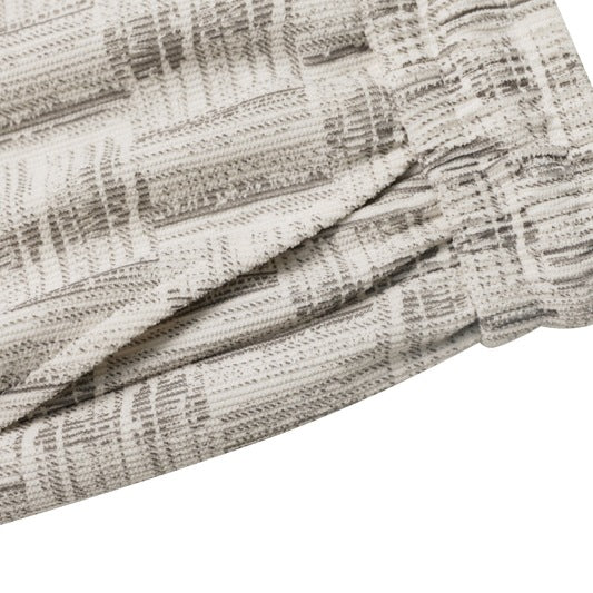 Damen Weite Palazzo-Jogginghose mit Strukturstrick, Tunnelzug & Ballonbein Drune