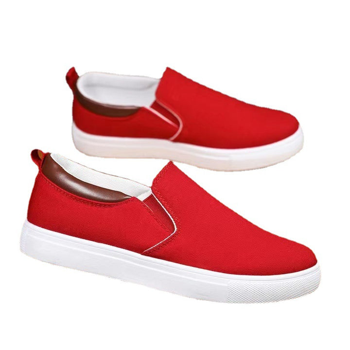 Herren nan Canvas-Slip-On Sneaker mit elastischen Einsätzen, gepolsterter Fersenmanschette und leichter EVA-Sohle Drune