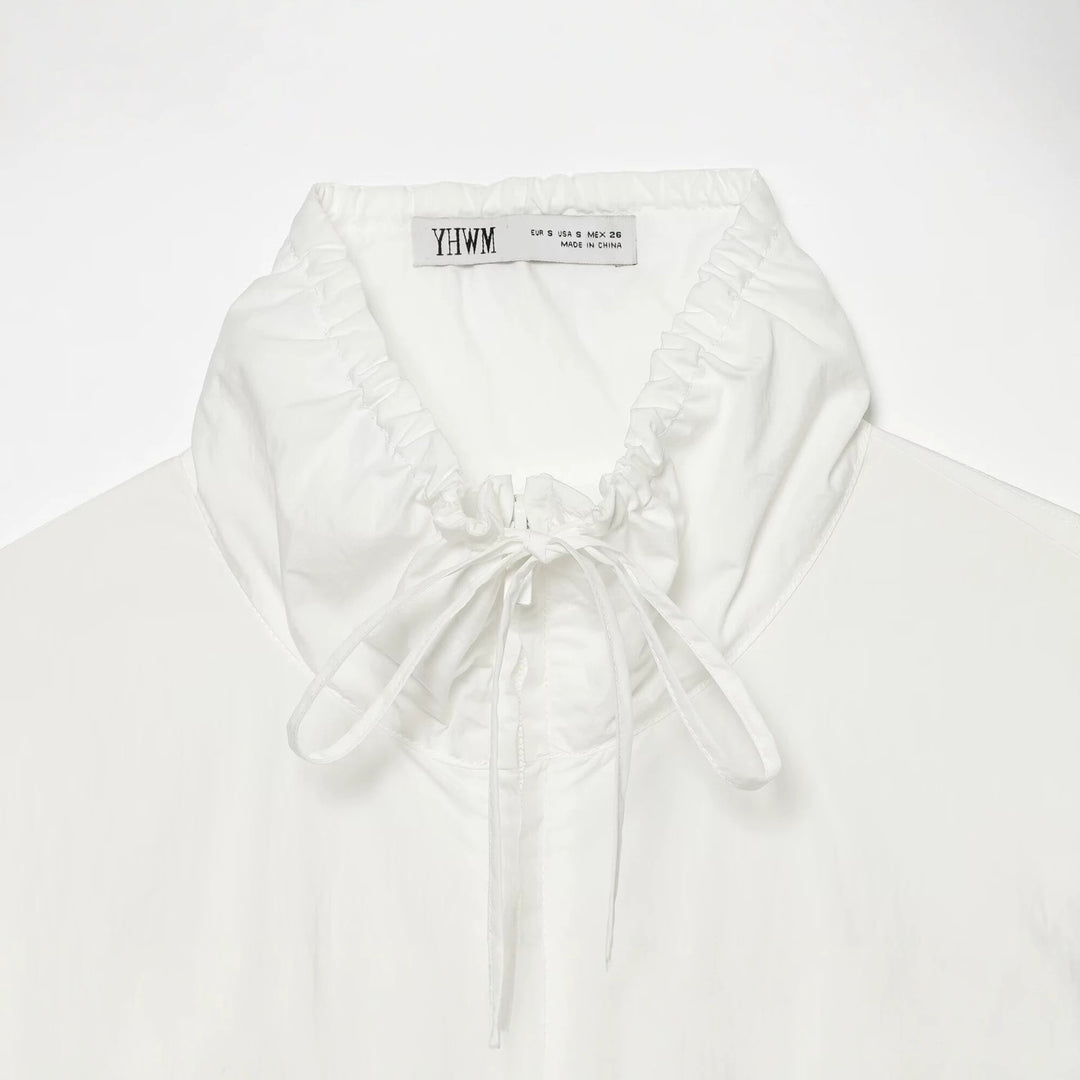 Damen Leichte Cropped Windjacke mit Tunnelzugkragen und Taillenraffung Drune
