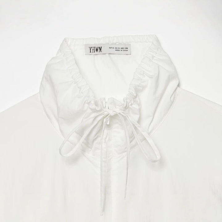 Damen Leichte Cropped Windjacke mit Tunnelzugkragen und Taillenraffung Drune