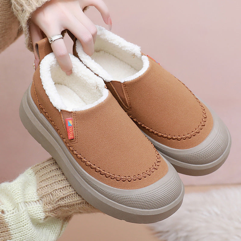Damen Komfortable und warme Slip-On Hausschuhe mit kuscheligem Innenfutter Drune