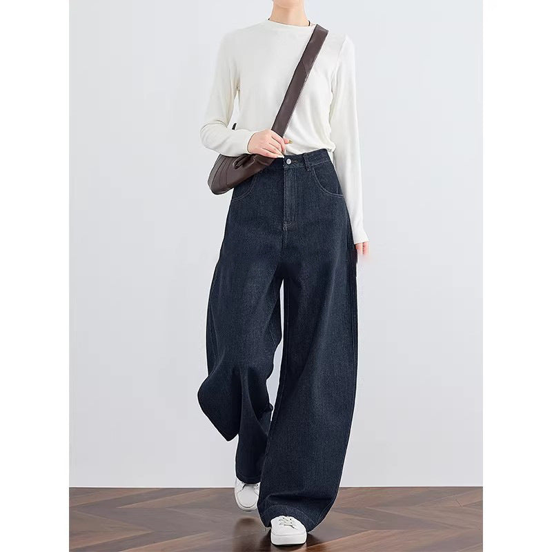 Damen Weit geschnittene Jeanshose Drune