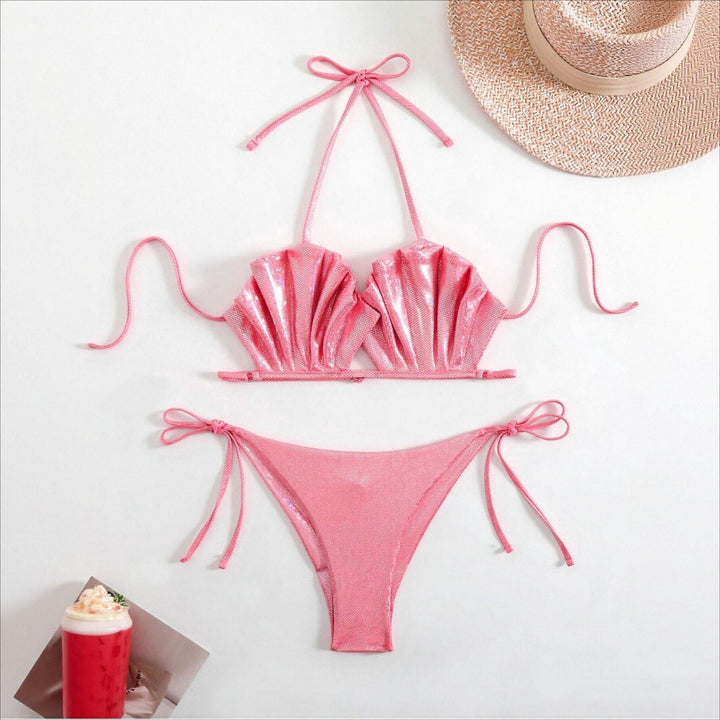 Damen Glamouröser Bikini mit Rüschendesign Drune
