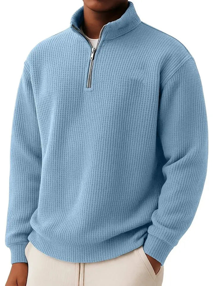 Herren Hochwertiger Pullover mit Reißverschluss Drune