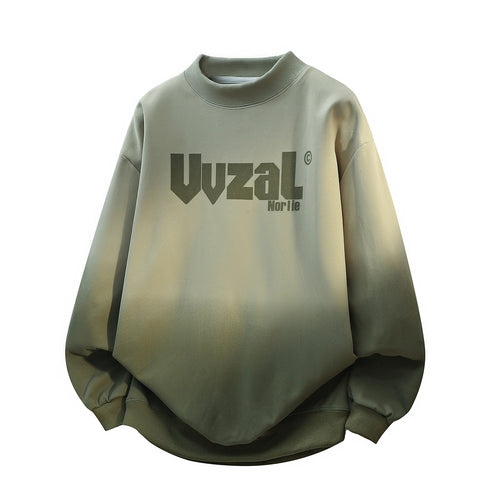Unisex Oversize-Sweatshirt mit Stehkragen, Farbverlauf & markantem Logoprint Drune