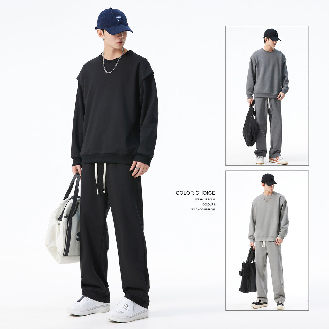 Damen Stylisches Sweatshirt und Sporthose Set Drune