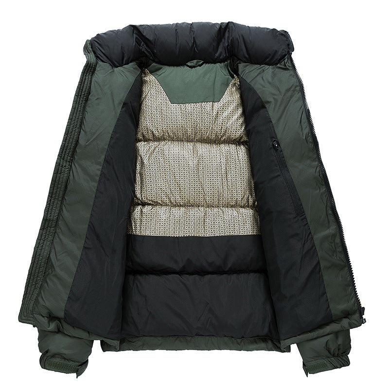 Herren Steppjacke mit hohem Stehkragen und Thermofutter Drune