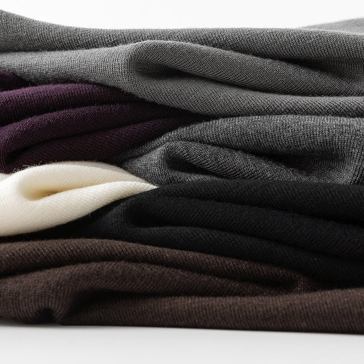Damen Feinstrick-Pullover mit kurzem Stehkragen und schmaler Silhouette Drune