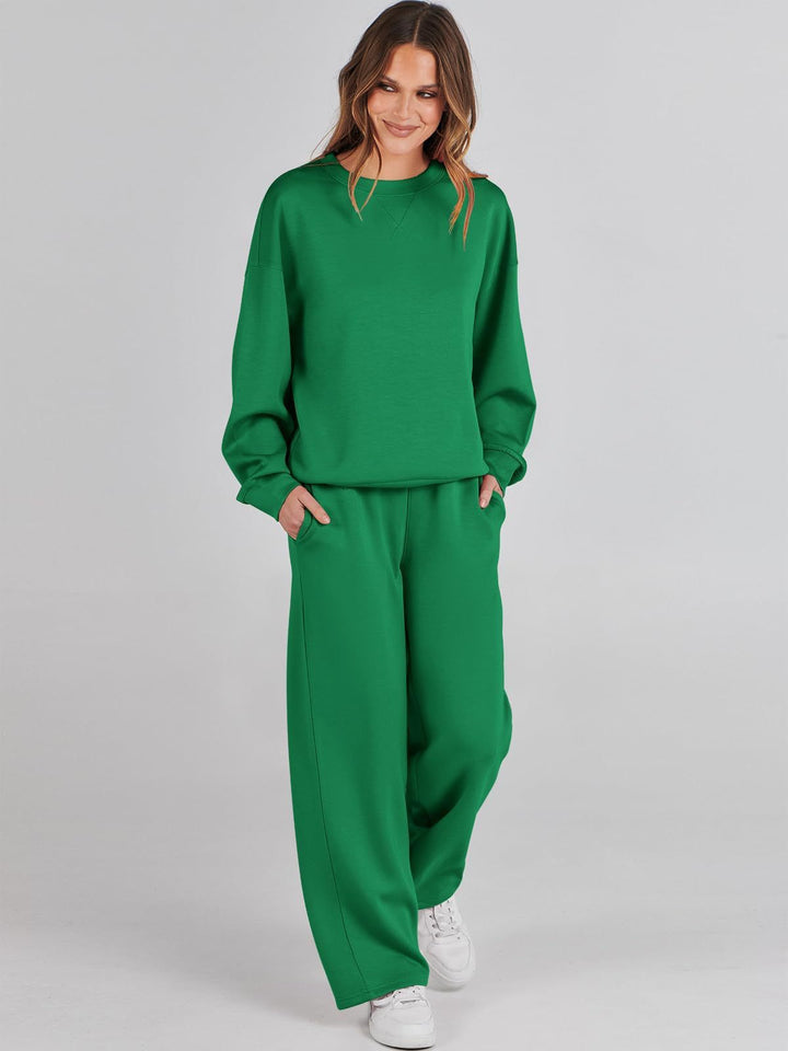 Damen entspannten Komfort Sweatset Drune
