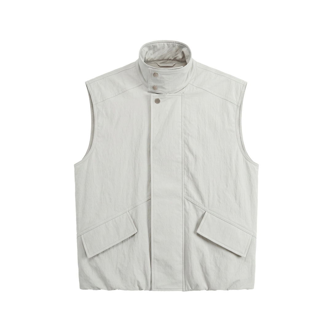 Herren Utility‑Weste mit Stehkragen und aufgesetzten Pattentaschen Drune