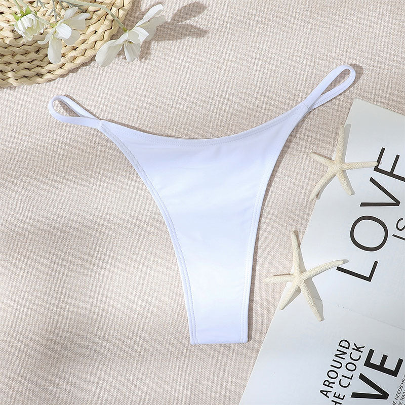 Damen Bikiniunterteil mit schmalen Seitenlinien und figurbetonendem Schnitt Drune