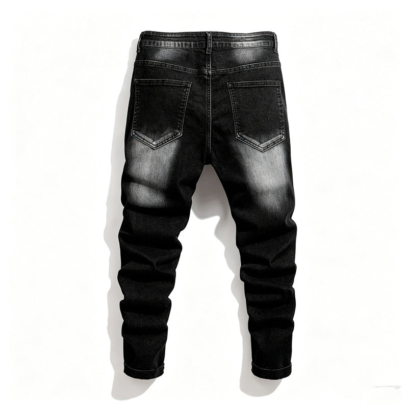 Herren Modische Ripped Jeanshose Drune