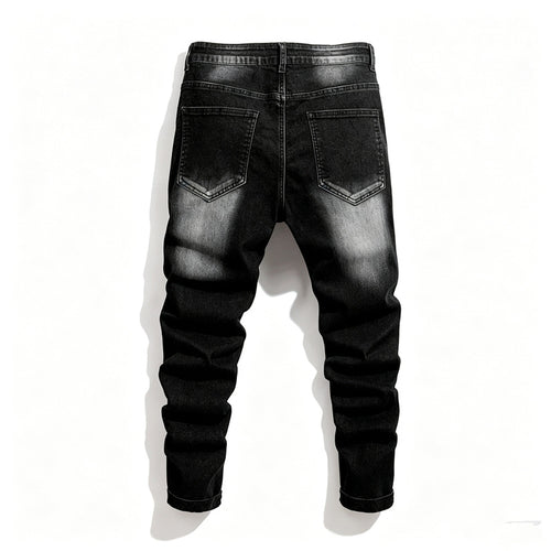 Herren Modische Ripped Jeanshose Drune