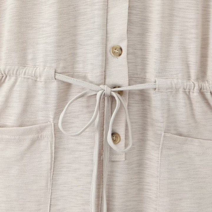 Damen Jumpsuit mit Taillenzug und praktischen Taschen Drune