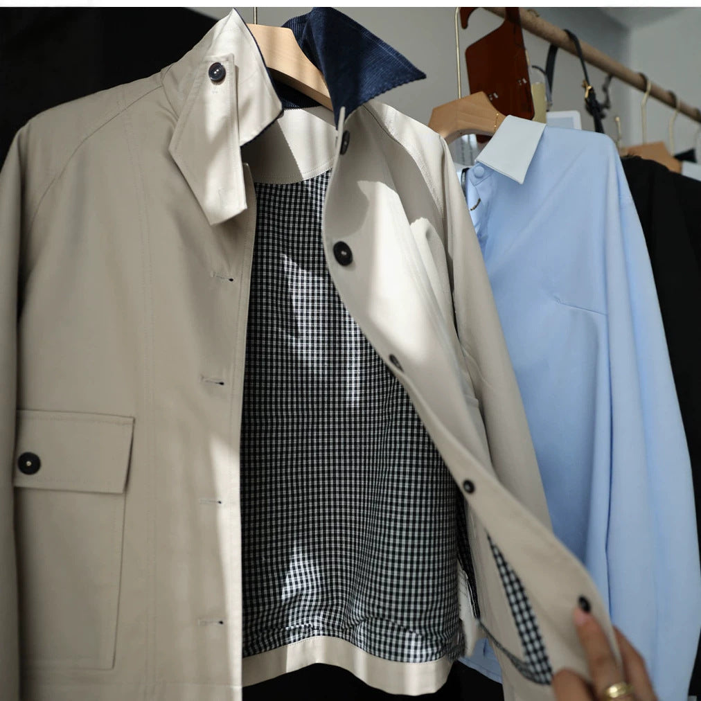 Damen Eleganter Trenchcoat mit modernen Details Drune