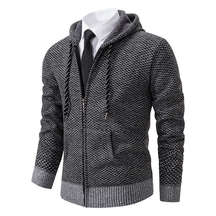 Herren stylische Kapuzenjacke mit weichem Innenfutter und eleganten Akzenten Drune