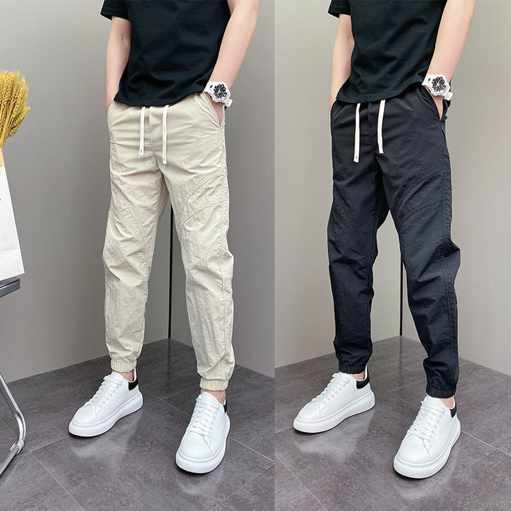 Herren Lässige Fitness-Hose mit elastischem Bund Drune