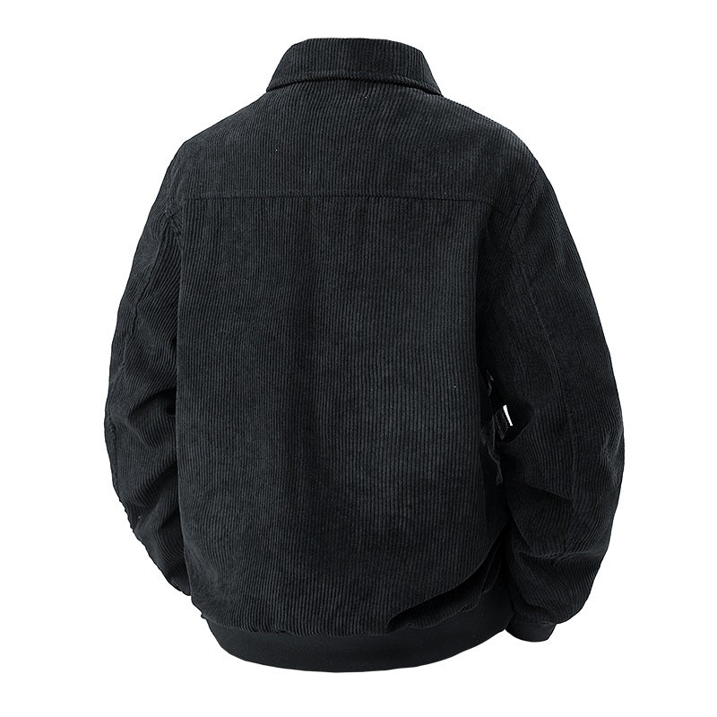 Herren Modische Cordjacke mit praktischen Taschen Drune
