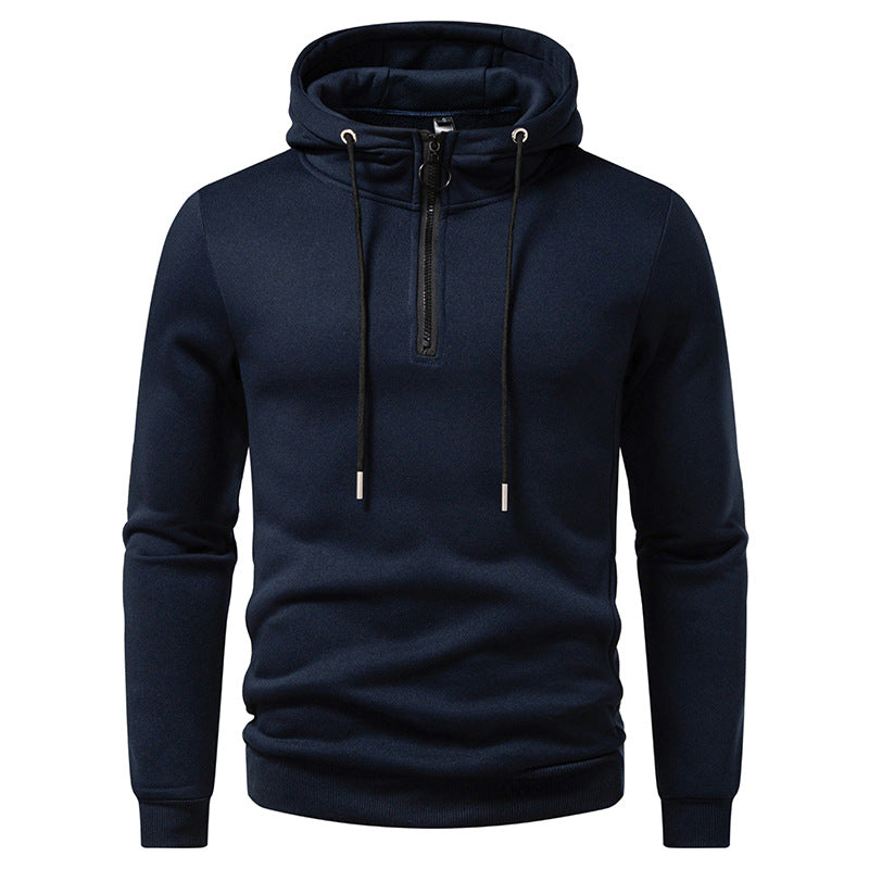 Herren Kapuzenpullover mit modernem Reißverschluss und atmungsaktivem Material Drune