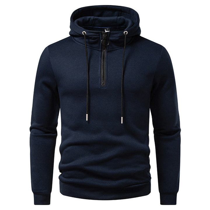 Herren Kapuzenpullover mit modernem Reißverschluss und atmungsaktivem Material Drune