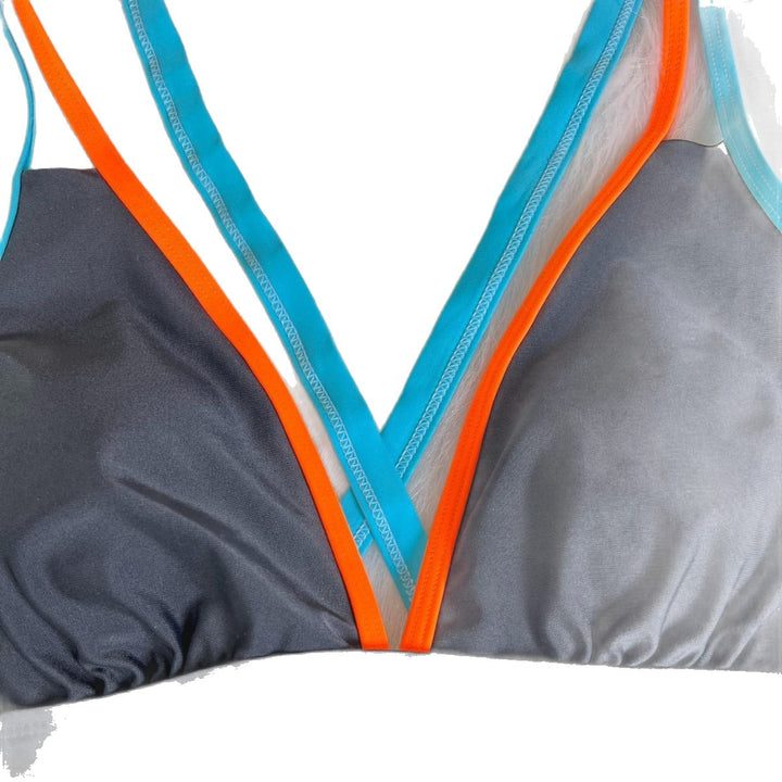 Damen Sportlicher Badeanzug mit hochgeschlossenem Ausschnitt und Rock Drune