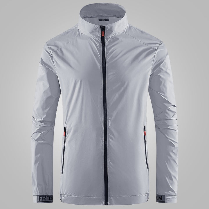 Herren Leichte Performance‑Windjacke mit hochschließendem Stehkragen Drune