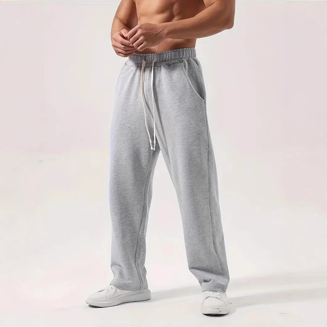 Herren nan locker sitzende Jogginghose aus Baumwollmischung mit elastischem Bund und Seitentaschen Drune