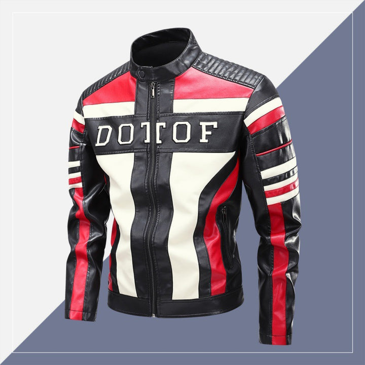 Herren Modische Kunstlederjacke mit praktischen Taschen Drune 1788321954