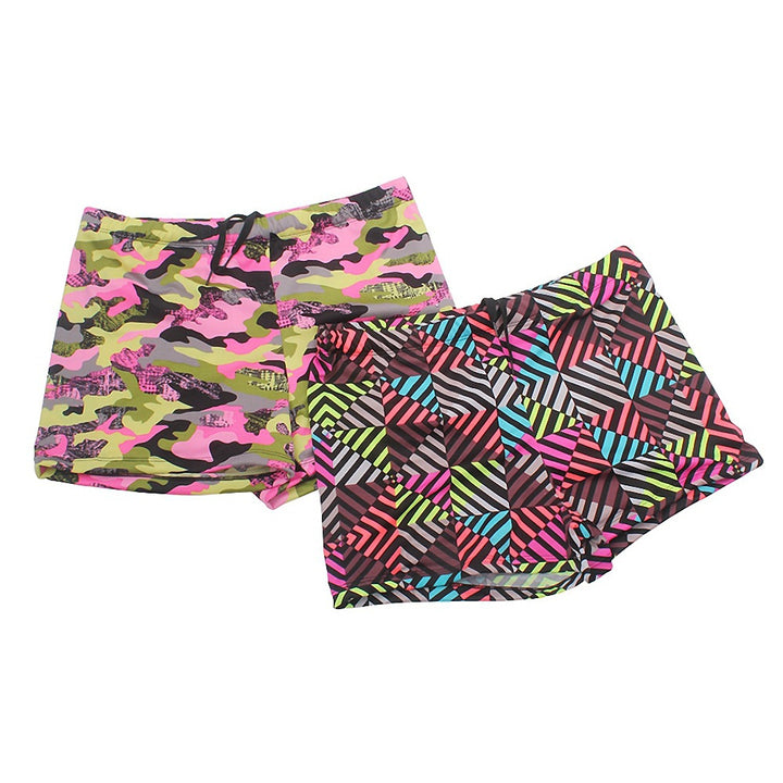 Herren Badeshorts mit buntem geometrischen Muster Drune