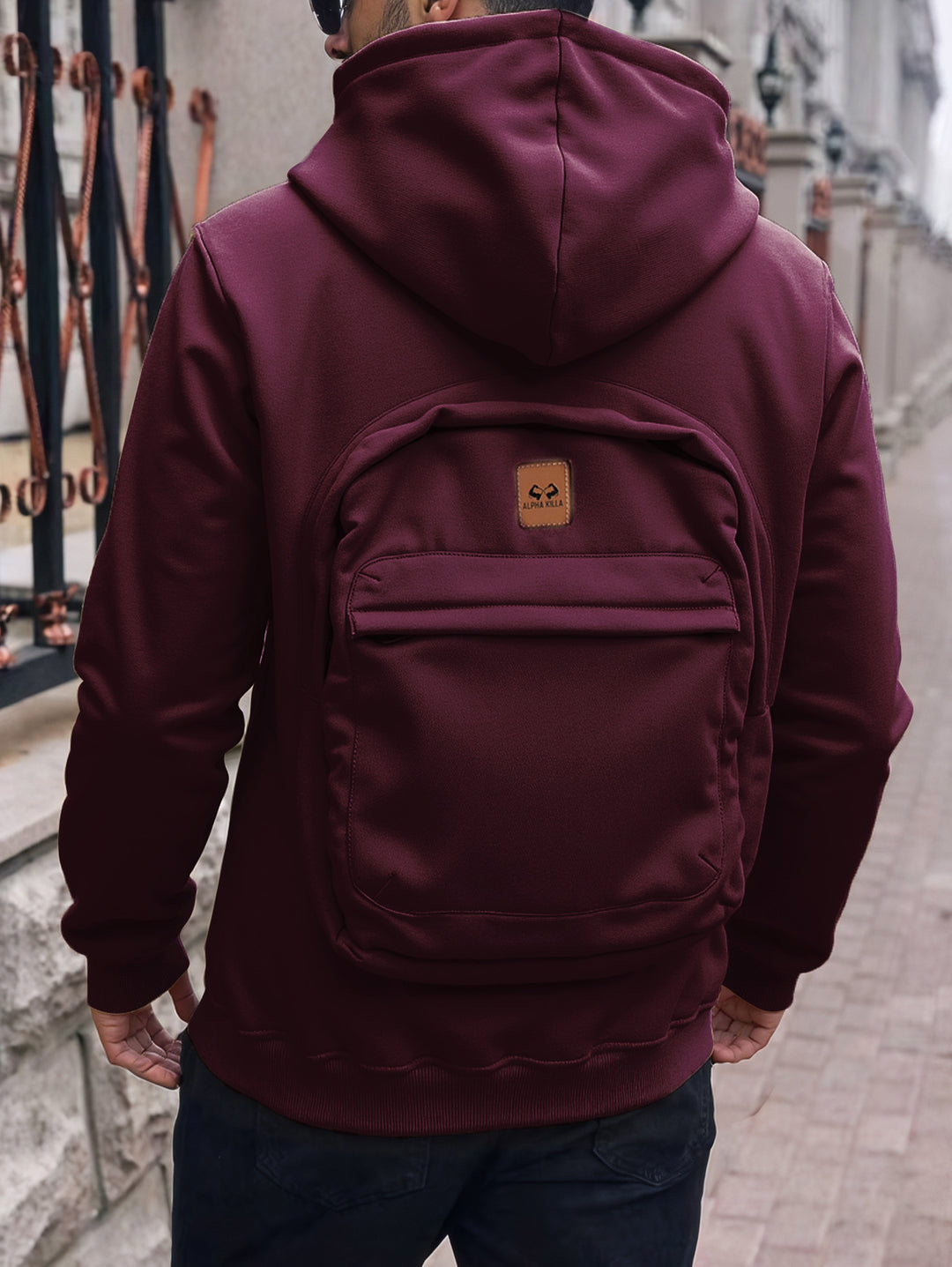 Herren Lässiger Kapuzenpullover mit praktischen Taschen Drune