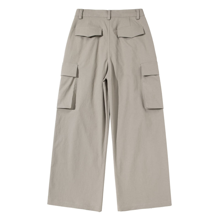 Damen Cropped-Cargo-Culotte mit hoher Leibhöhe und aufgesetzten Klappentaschen Drune