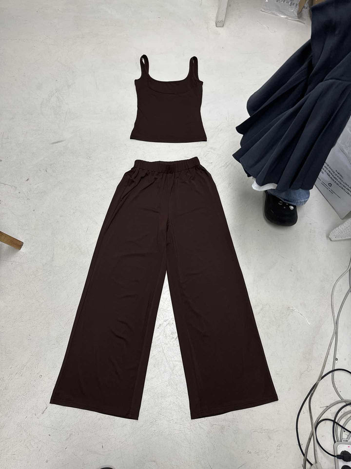 Damen Set bestehend aus Top und weit geschnittenen Hosen Drune