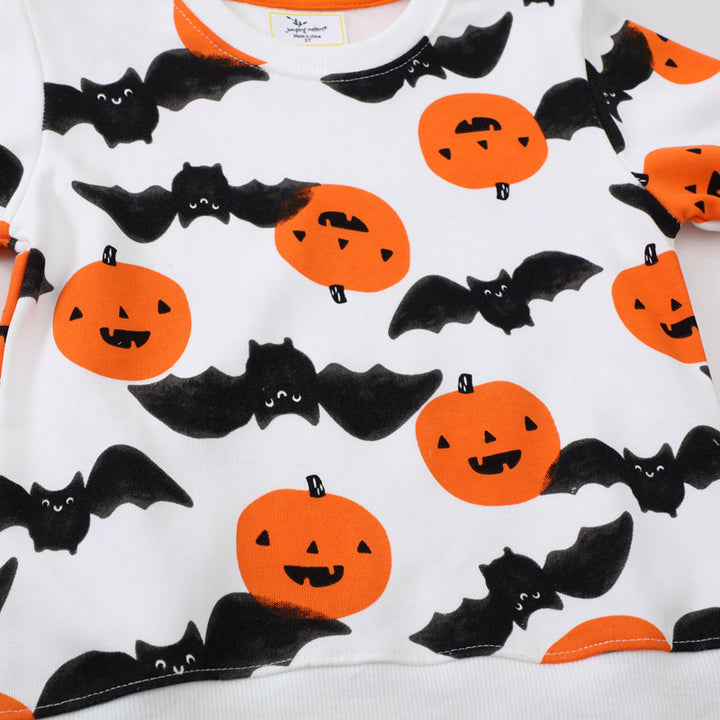 Mädchen Sweatshirt mit niedlichem Halloween-Motiv Drune