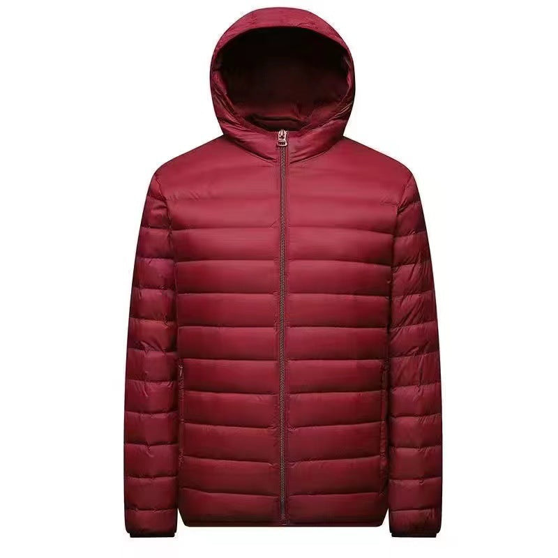 Herren nan ultraleichte Packbare Microsteppjacke mit Stehkragen, wattierter Isolierung und windabweisender Hülle Drune