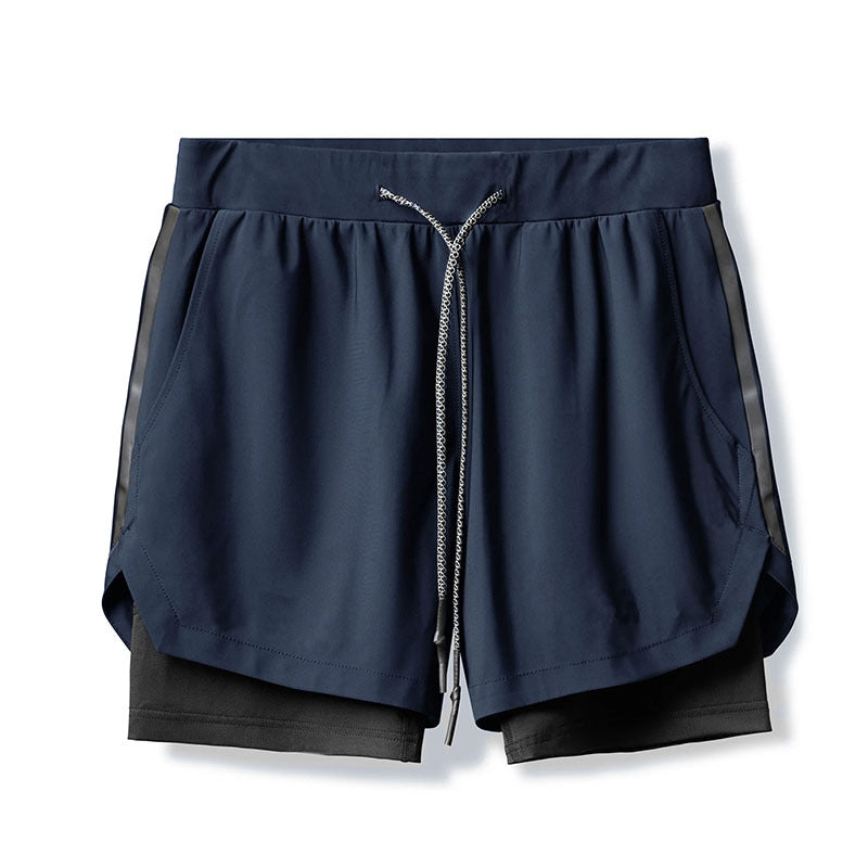 Damen Sportliche Flexibler Laufshorts mit Innenhose Drune
