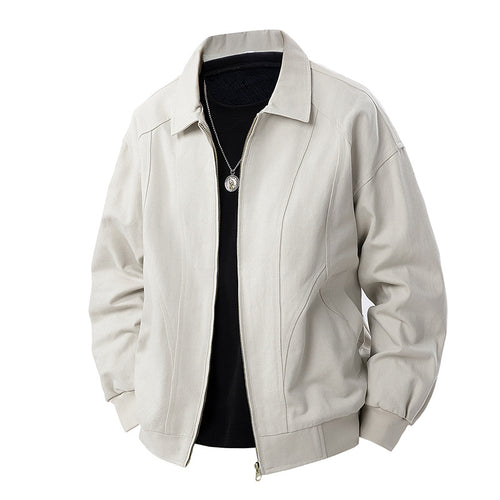 Herren Moderner Blouson mit Hemdkragen, Zwei‑Wege‑Reißverschluss und dezenter Teilungsnaht Drune
