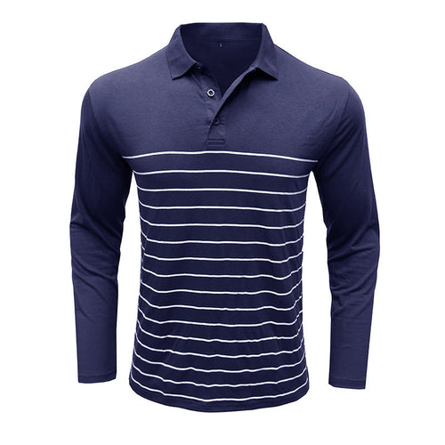 Drune | Pique Pullover Slim Passform Baumwollstrick Elegantes Streifenmuster