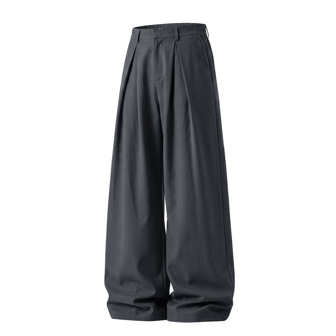 Damen Weite Palazzo-Hose mit Bundfalten und elastischem Rückenteil Drune