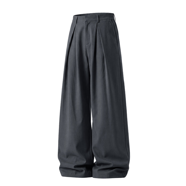 Damen Weite Palazzo-Hose mit Bundfalten und elastischem Rückenteil Drune