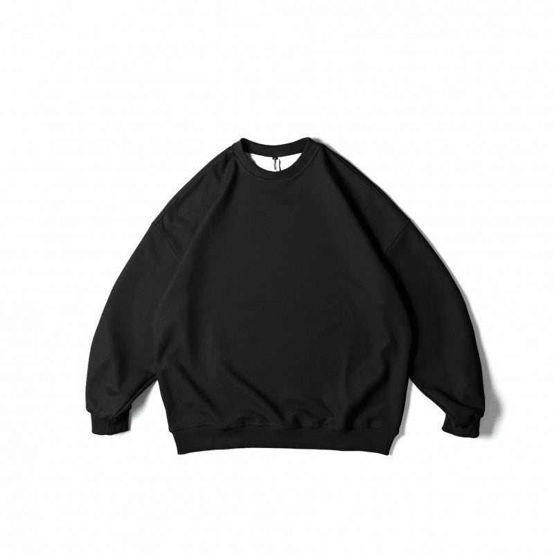 Unisex Weitgeschnittenes Sweatshirt mit Waffelstruktur, Rundhals und gerippten Bündchen Drune