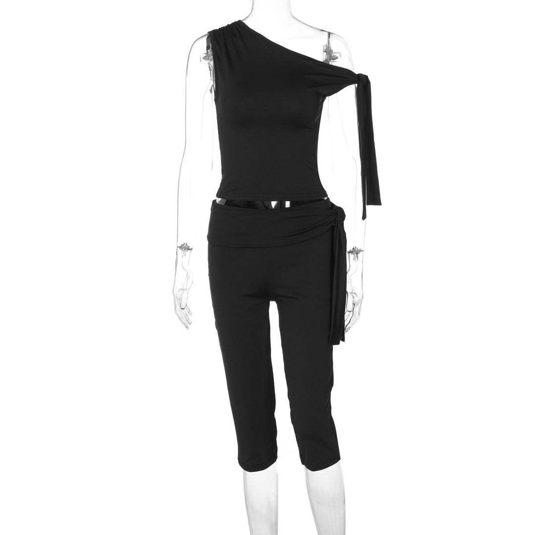 Damen Einseitiger Jumpsuit mit exklusiven Drapierungen Drune