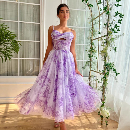 Damen Abendkleid mit floralem Design und elegantem Schnitt Drune