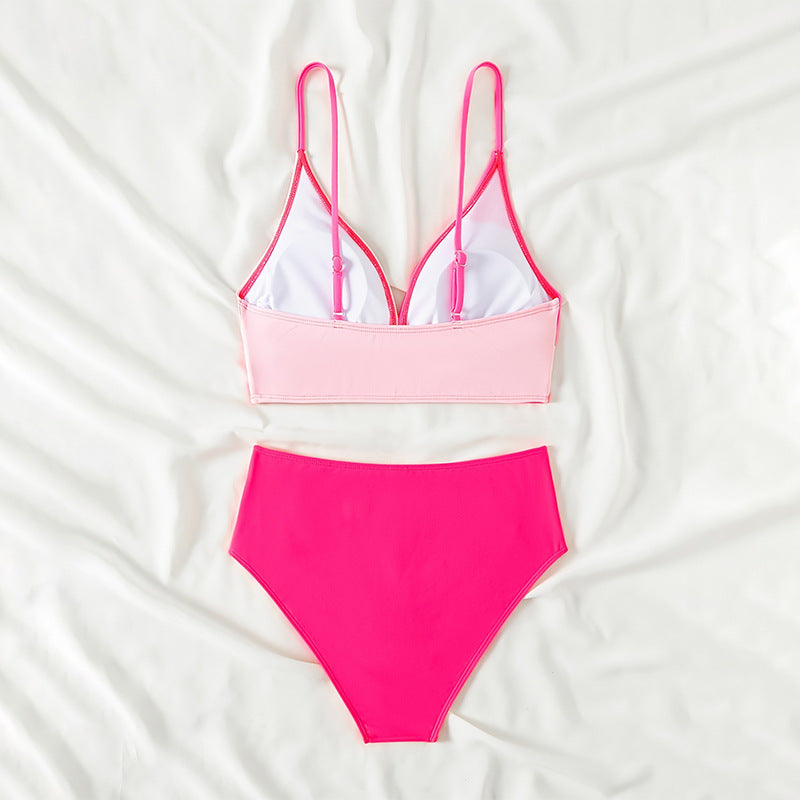 Damen Bikiniset mit modernem Wickeldesign und hoch tailliertem Schnitt Drune