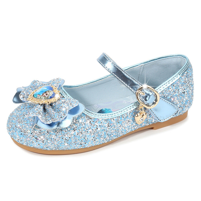 Mädchen Glitzernde Ballerinas mit Blumendekor Drune