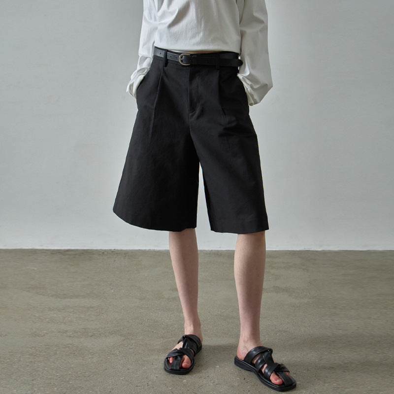 Damen Elegante und bequeme weitem Stoff-Shorts Drune