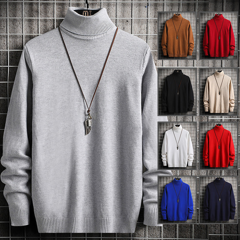 Herren modischer Rollkragenpullover aus hochwertiger Baumwolle Drune