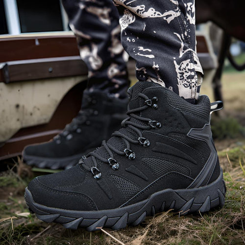 Herren Knöchelhoher Allterrain‑Tactical Trekkingboot mit verstärkter Zehenkappe und multidirektionalem Grip Drune