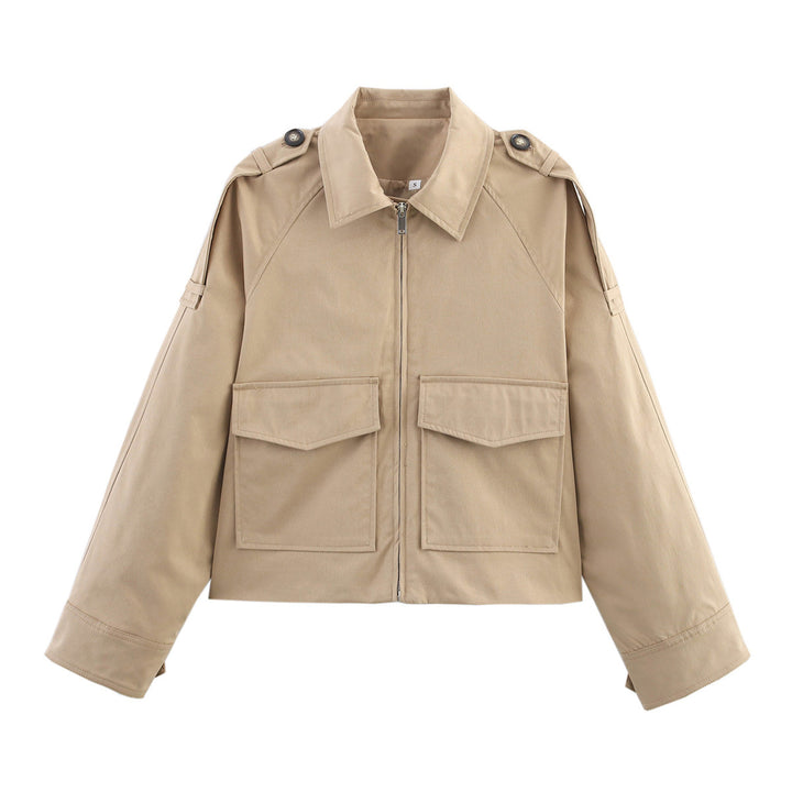 Damen modische Utility-Jacke mit praktischen Taschen Drune