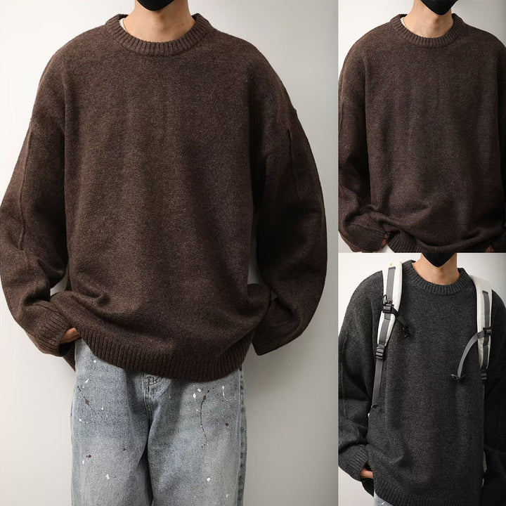 Herren Lockerer Strickpullover Drune