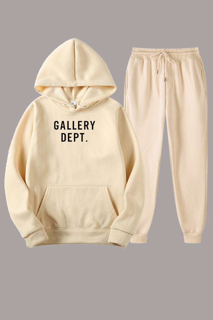 Damen urbanes Hoodie und Jogginghose Set mit modischem Schriftzug Drune